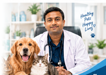 Dr. Samapta Gain with pets